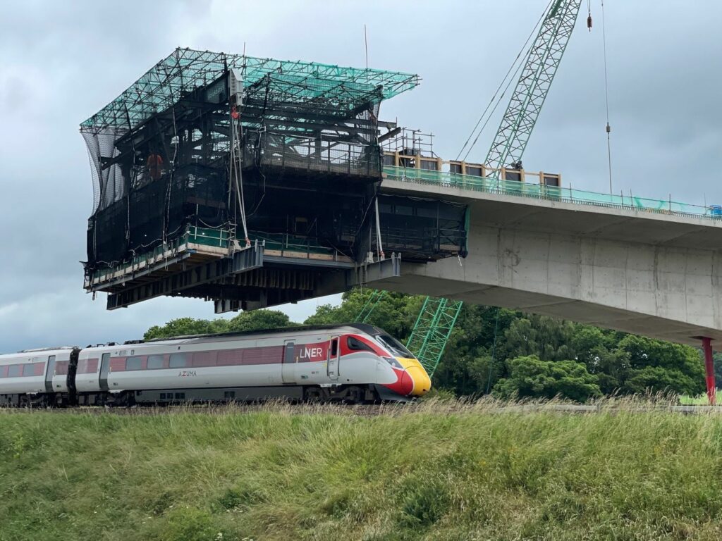 Cross Tay Link Road bridge in Scotland Form Traveller