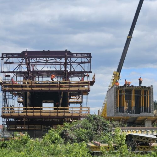 5 pairs of Balanced Cantilever Form Travellers at Construction of the Morawica and Wola Morawicka bypasses in Poland